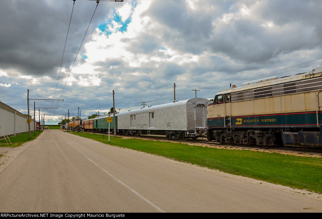 Passenger cars in the yard